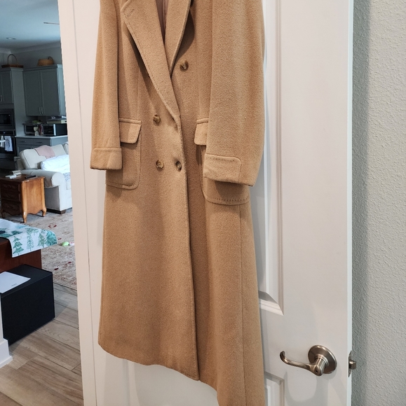Camel Coat, Vintage 1980's,  Misses Size 12 -14 - Picture 7 of 7